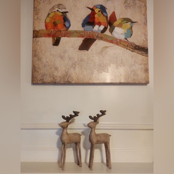 🎁Sleigh Hill Trading Co. - Rustic Wood Grain Reindeer - 12” - Set of 2 - Picture 2 of 4